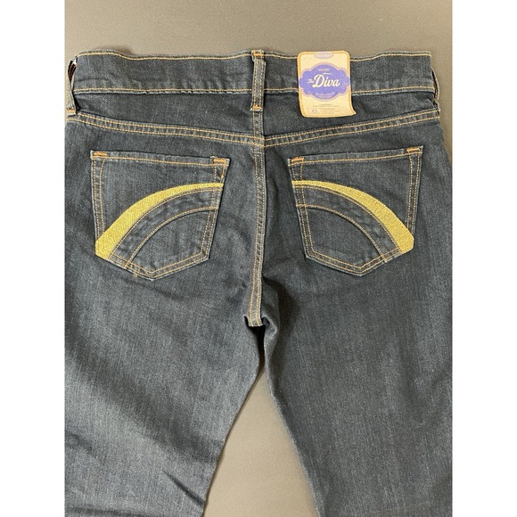 Old Navy Denim - Old Navy The Diva Low Rise Stretch Flared Jeans Women's Size 6 Dark Wash NWT Y2K